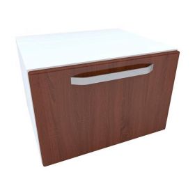 Armonia Comoda alba cu o usa cu maner front MDF Cedru