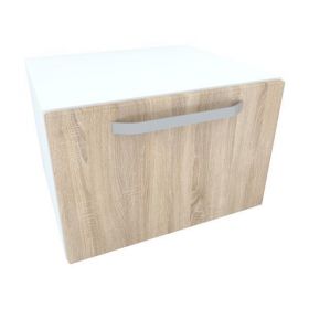 Armonia Comoda alba cu o usa cu maner front MDF Sonoma