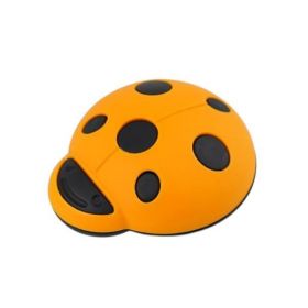 Buton pentru mobila copii Joy Buburuza, finisaj portocaliu cu negru CB, 32 mm