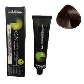 Vopsea de Par Demi-permanenta L&#039;Oreal Professionnel Inoa 4,15 Castano Cenere Mogno, 60 ml