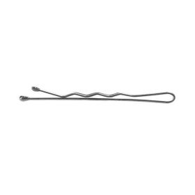 Agrafe ondulate argintii - Lussoni Hr Acc Waved Hair Grips Silver 4 cm, 250 buc