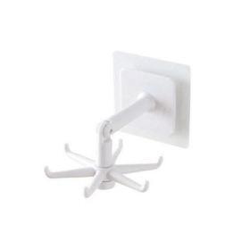 Cuier Rotativ cu 6 Agatatori si Prindere Autoadeziva G Glixicom&reg;