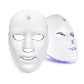 Masca Profesionala faciala cu LED -3 culori antinbatranire/riduri/acnee/pori/curatare fata 64 leduri
