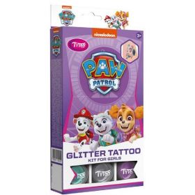 Set tatuaje cu sclipici Paw Patrol (fetite) 3 ani+ tytoo