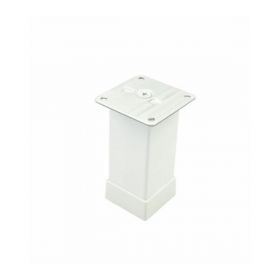 Picior model KARE 40x40, 80 mm, finisaj alb
