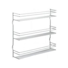 Suport pentru condimente cu 3 nivele, Pepito 3, gri, 36 x 8 x 32 cm - Maxdeco
