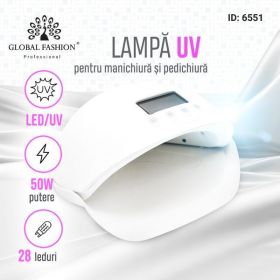 Lampa pentru unghii LED/UV 50W Global Fashion G50