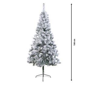 Brad de Craciun cu zapada artificiala Rovinj, Everlands, H180 cm, verde