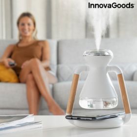 Umidificator cu difuzor de aroma si incarcator wireless 3-in-1 Misvolt InnovaGood