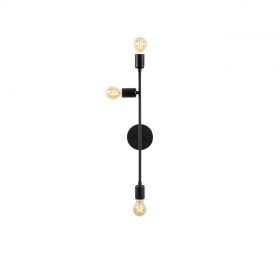 Aplica de perete, Bedside - 3162, Tatum, 15 x 15 x 65 cm, 3 x E27, 40W, negru