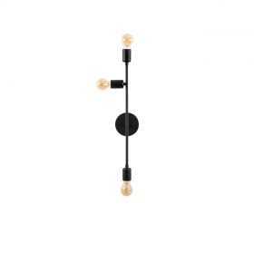 Aplica de perete, Bedside - 3162, Tatum, 15 x 15 x 65 cm, 3 x E27, 40W, negru