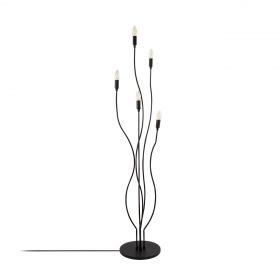 Lampadar, Bonibon - 13231, Fulgor, 35 x 155 cm, 5 x E14, 40W, negru