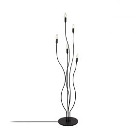 Lampadar, Bonibon - 13231, Fulgor, 35 x 155 cm, 5 x E14, 40W, negru