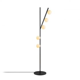 Lampadar, Domino - 11041, Fulgor, 31 x 52 x 167 cm, 5 x G9, 10W, negru