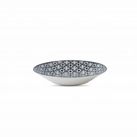 Serviciu de masa Rania, Heinner, 18 piese, ceramica, alb/albastru
