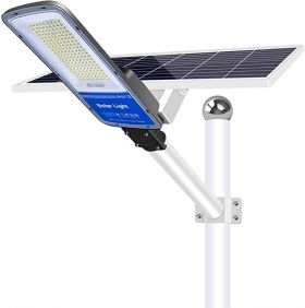 Lampa solara stradala LED cu panou solar 400w, brat montare si telecomanda, 13500 lumeni, 180 LED