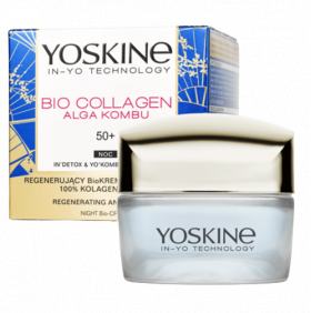 Crema regeneranta antirid de zi pentru ten 50+ Bio Collagen Alga Kombu, 50ml, Yoskine