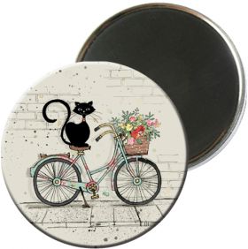 Magnet - Cat on Bike | Kiub