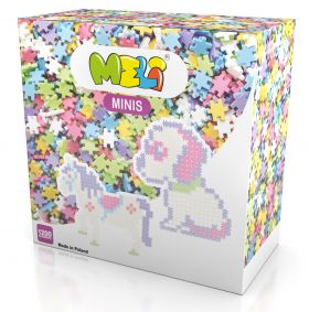 Set de constructie - Minis Pastel, 1200 piese | Meli