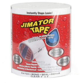 Banda Super Adeziva Reparatoare JIMATOR TAPE 4" x 5' ALBA