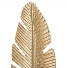 Decoratiune, Leaf Glam, Mauro Ferretti, 10x10x30 cm