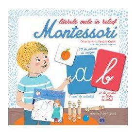 Literele mele in relief. Montessori - Celine Santini Vendula Kachel