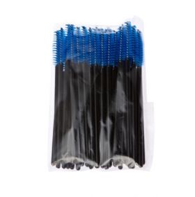 Pachet de 50 de bucăți de aplicatoare de rimel albastru-negru