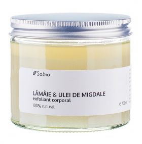 Exfoliant cu lamaie si ulei de migdale, 250ml, Sabio