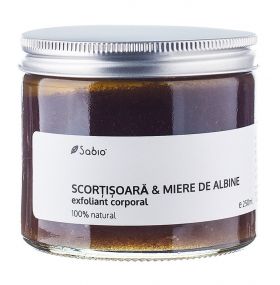 Exfoliant cu scortisoara si miere de albine, 250ml, Sabio