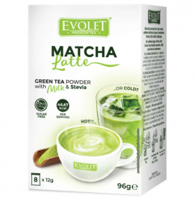 Matcha latte Sensation, 8 plicuri, Evolet