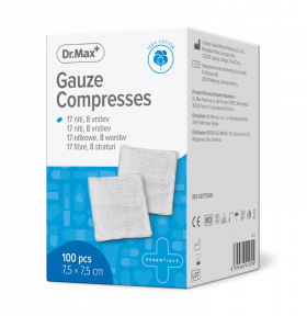 Dr. Max Comprese non-sterile 7.5 x 7.5cm, 100 bucati