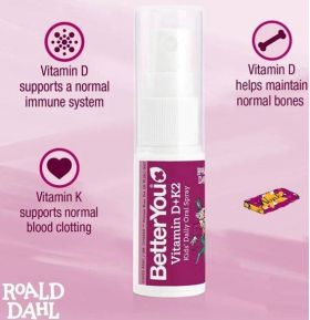 Vitamina D+K2 Oral Spray Pentru Copii 15 ml - BetterYou