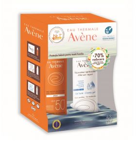 AVENE SPRAY SPF50+ 200ML + GEL DUPA PLAJA 200ML 70% REDUCERE LA AL 2-LEA PRODUS
