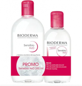 BIODERMA SENSIBIO H2O 500ML + SENSIBIO H2O 250ML GRATIS