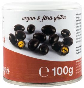 Boabe de soia prajite, invelite in ciocolata neagra, Eco-Bio 100g - Pronat