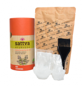 Vopsea de par Henna Pura - rosu, 150gr – Sattva Ayurveda