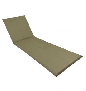 Saltea cu spumă poliuretanică Somnart 60x185, înălțime 4 cm, pentru șezlong, doua segmente, husă impermeabilă, culoare bej