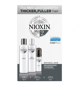 Set tratament impotriva caderii parului fin SYS 2 Sampon 150ml + Balsam 150ml + Tratament leave-on 40ml, Nioxin