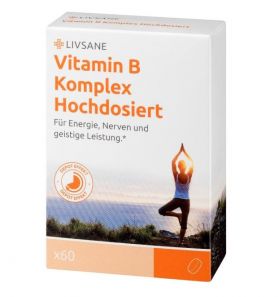 LIVSANE COMPLEX DE VITAMINA B SUPER CONCENTRAT 60 TABLETE