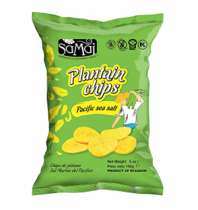 Chips de banane de gatit cu sare de mare, 142g, Samai