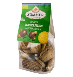 Biscuiti din grau spelta cu migdale si castane, eco-bio, 150g - Sommer