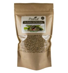 Seminte de susan integral - eco-bio 500g - Pronat