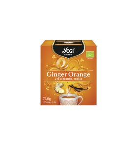 Ceai cu portocale, ghimbir, scortisoara si vanilie, 12 plicuri, eco-bio, Yogi Tea