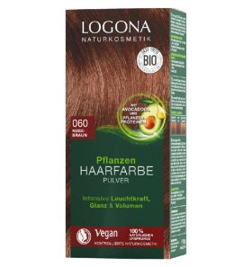 Vopsea de par 100 % naturala, MARO NUCA - Nuanta 060, 100g - LOGONA