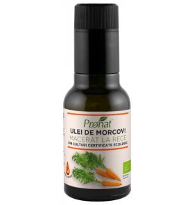 Ulei de morcovi macerat la rece, eco-bio, 100ml - Pronat