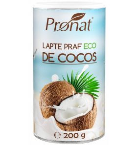 Lapte praf de cocos, eco-bio, 200 g, Pronat