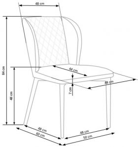 Scaun living HM k399 gri