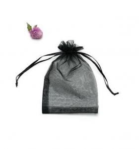 Saci Organza 100 buc negru S