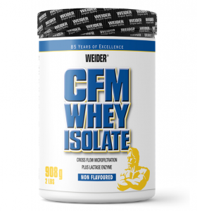 Pudra proteica cu aroma neutra CFM Whey Protein, 908g, Weider