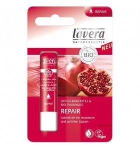 Balsam de buze reparator cu rodie si nuci braziliene 4,5g - Lavera